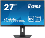 iiyama 27” WQHD IPS technology panel with 150mm height adjustable stand and 100Hz refresh rate
