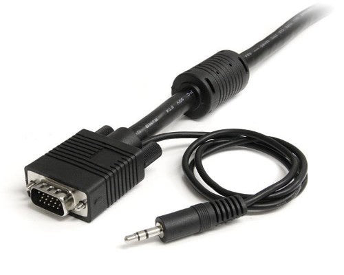 StarTech.com 15m Coax High Resolution Monitor VGA Video Cable with Audio HD15 M/M