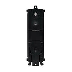 Tripp Lite N063-008-ENC 8-Port Metal DIN-Rail Mounting Keystone Patch Panel with Grounding, Black/Silver, TAA