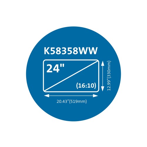 Kensington MagPro Magnetic Privacy Screen Filter for Monitors 24” (16:10)