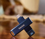 SanDisk iXpand USB flash drive 64 GB USB Type-C / Lightning 3.2 Gen 1 (3.1 Gen 1) Blue