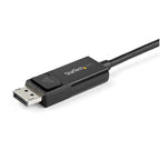 StarTech.com 3.3ft (1m) USB C to DisplayPort 1.2 Cable 4K 60Hz - Bidirectional DP to USB-C or USB-C to DP Reversible Video Adapter Cable - HBR2/HDR - USB Type C/Thunderbolt Monitor Cable