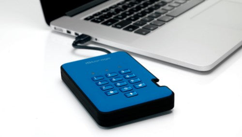 iStorage diskAshur² SSD 512GB Blue | Secure Portable Solid State Drive |AES-XTS 256-bit Hardware Encryption | PIN protected | OS & Platform Independent | TAA Compliant |Brute force hack defence | Dust/Water Resistant