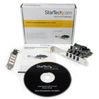 StarTech.com 4 Port PCI Express PCIe SuperSpeed USB 3.0 Controller Card Adapter with UASP - 5Gbps - SATA Power - TAA