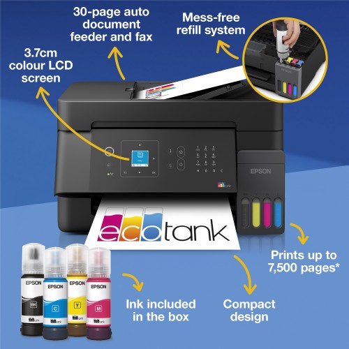 Epson EcoTank ET-4900 inkjet printer 5760 x 1440 DPI A4 Wi-Fi