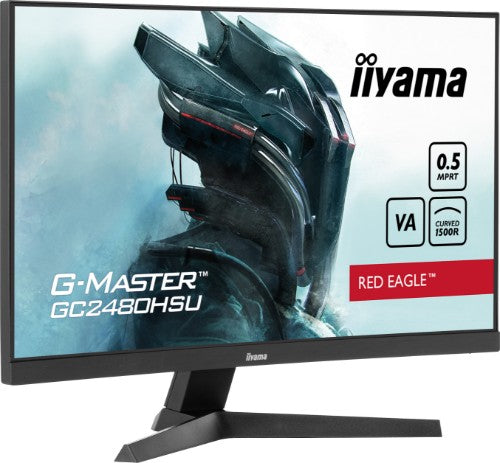 iiyama G-MASTER Immerse yourself in the game with the curved GC2480HSU Red Eagle with 180Hz refresh rate