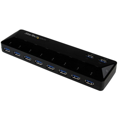 StarTech.com 10-Port USB 3.0 Hub with Charge and Sync Ports - 5Gbps - 2 x 1.5A Ports