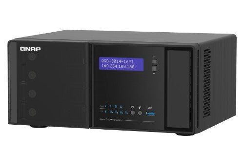 QNAP QGD-3014-16PT-8G network switch Managed Gigabit Ethernet (10/100/1000) Power over Ethernet (PoE) Black