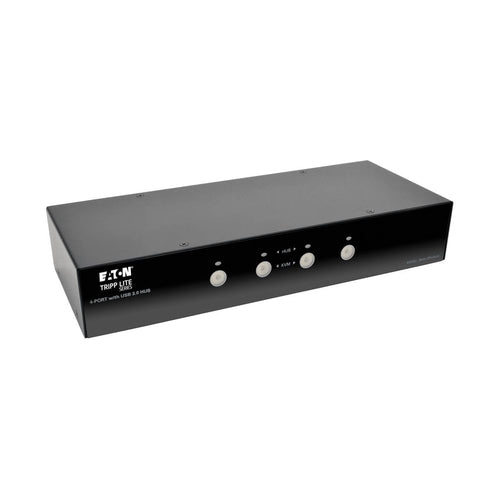 Tripp Lite B004-DPUA4-K 4-Port DisplayPort KVM Switch with Audio, Cables and USB 3.0 SuperSpeed Hub
