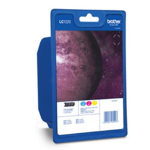 Brother LC-1220RBWBPDR Ink cartridge multi pack C,M,Y, 3x300 pages ISO/IEC 24711 Pack=3 for Brother DCP-J 525