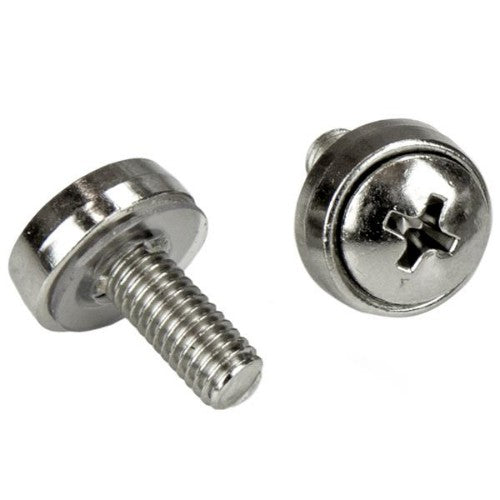 StarTech.com 20-Pack M5 12mm Screws, Square Hole Cage Nuts and Installation Tool, Hardware Mounting Kit for 19" or 10" Server Racks, Cabinets and Enclosures, Silver - TAA