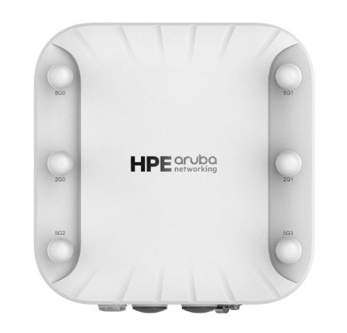 HPE Aruba Networking AP-518 (RW) Dual Radio 4x4/2x2 Wi-Fi 6 6xRPSMA Connectors Hardened AP