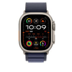 Apple 49mm Navy Alpine Loop - Small - Natural Titanium Finish