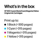 HP 6ZC73AE#301/903 Ink cartridge multi pack Bk,C,M,Y Blister Multi-Tag 12.4ml + 3x4.5ml Pack=4 for HP OfficeJet Pro 6860/6950