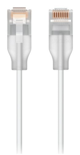 Ubiquiti UACC-Cable-Patch-EL-1M-W networking cable Translucent, White Cat6