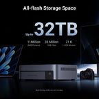 Ugreen NETWORK ATTACHED DXP480TPL DISKLESUK NAS Compact Intel® Core™ i5 i5-1235U 8 GB DDR5 UGOS Pro