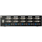 StarTech.com 4 Port Dual Monitor DVI KVM Switch - Dual Screen Display Compact USB KVM Switch with Integrated USB 3.0 Hub & Audio - Dual View KVM - Dell HP Apple Lenovo - TAA Compliant