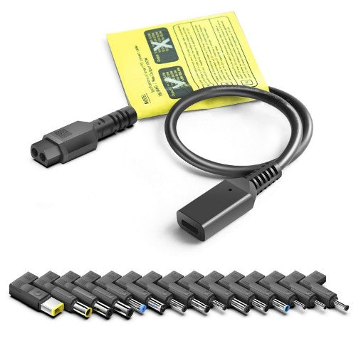 BTI 65W Universal AC Adapter for HP/Dell/Lenovo/Asus/Acer/Sony/Toshiba/Fujitsu/Samsung etc. Includes USB-C connector as well as 15 additional options to power a wide range of the most popular laptops. UK power cable also provided
