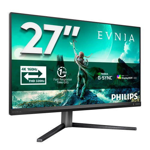 Philips Evnia 3000 27M2N3800A/00 computer monitor 68.6 cm (27") 3840 x 2160 pixels 4K Ultra HD LCD Black