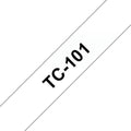 Brother TC-101 DirectLabel black on Transparent 12mm x 7,7m for Brother P-Touch TC 9-12mm