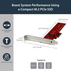 StarTech.com x4 PCI Express 3.0 to M.2 PCIe NVMe SSD Adapter - TAA