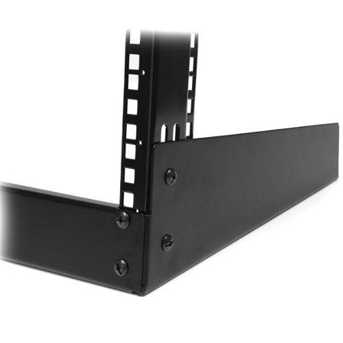 StarTech.com 12U 19" Desktop Open Frame Rack - 2 Post Free-Standing Network Rack Switch Depth for Patch Panel/Data/AV/Communication/Studio Equipment 110lb(50kg) Capacity w/Cage Nuts/Screws
