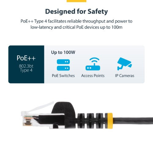 StarTech.com 0.5 m CAT6 Cable - Slim - Snagless RJ45 Connectors - Grey