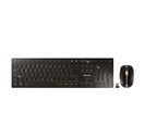 CHERRY DW 9000 SLIM keyboard Mouse included RF Wireless + Bluetooth Czech, Slovakian Black, Bronze