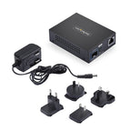 StarTech.com 10GbE Multi-Gigabit SFP+ Fiber Media Converter, 10G/5G/2.5G/1G/100M RJ-45 to 10GBASE-X SFP+, Single-Mode, Multi-Mode, 16K Jumbo Frames, TAA Compliant