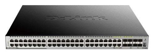 D-Link 48-Port PoE L3 Stackable Managed Gigabit Switch including 4 x 1000BaseT/SFP & 4 x 10GE SFP+