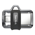 SanDisk 173386 USB flash drive 128 GB USB Type-A / Micro-USB Black, Transparent