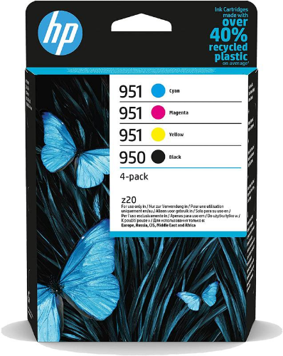 HP 6ZC65AE/950/951 Ink cartridge multi pack Bk,C,M,Y 24ml + 3x8ml Pack=4 for HP OfficeJet Pro 8100/8610/8620