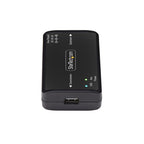 StarTech.com USB Galvanic Isolator, Up To 6KV, Electrical Noise Isolator, IP40, DIN Rail Mount, Isolated Power Filter, USB 2.0/1.1, 5V/250mA, Plug-and-Play, TAA