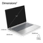 HP ProBook 4 G2i 14 AI PC Intel Core 7 350 Laptop 35.6 cm (14") WUXGA 16 GB DDR5-SDRAM 512 GB SSD Wi-Fi 6E (802.11ax) Windows 11 Pro Silver