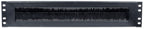 Intellinet 19" Cable Entry Panel, 2U, with Brush Insert, Black