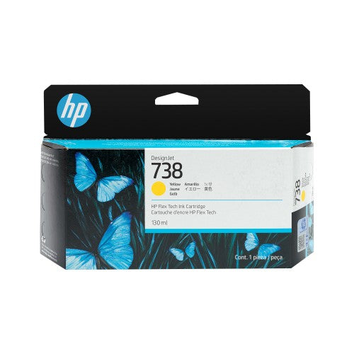 HP 498N7A/738 Ink cartridge yellow 130ml for HP DesignJet T 850
