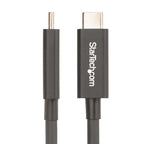 StarTech.com 6ft (2m) Active Thunderbolt 4 Cable, 40Gbps, 100W Power Delivery, 4K/8K Video, Intel-Certified Thunderbolt Cable - Compatible w/ USB4/Thunderbolt 4/ USB 3.2/ USB Type-C/DisplayPort/Thunderbolt 3