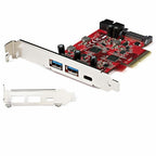 StarTech.com 5-Port USB PCIe Card - 10Gbps USB 3.2 Gen 2 PCIe Card w/ 1x USB-C & 2x USB-A - 1x 2 Port IDC (Internal 5Gbps USB Header Expansion) - USB C PCI Express Controller Card - TAA