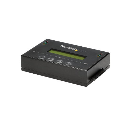 StarTech.com 1:1 Standalone Hard Drive Duplicator & Eraser, SATA HDD / SSD Disk Cloner / Copier / Wiper / Sanitizer, Drive Cloning / Recovery Tool, LCD Display, TAA Compliant - OS Independent