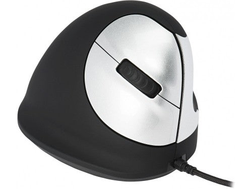 R-Go Tools Ergonomic mouse R-Go HE Break with break software, medium (hand size 165-185 mm), right-handed, Wired, black