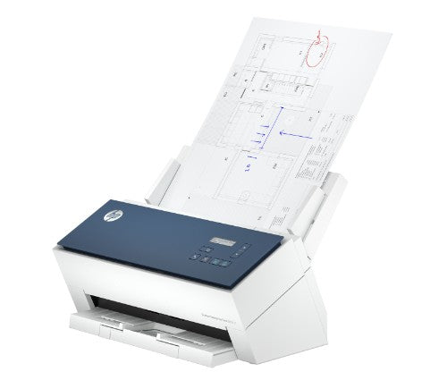 HP ScanJet Enterprise Flow 9000 s1 ADF + Sheet-fed scanner 600 x 600 DPI A3 Blue, White