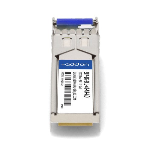 AddOn Networks Arista Networks SFP-1G-BXU-40-AR Compatible TAA 1000Base-BX SFP Transceiver (SMF, 1310nmTx/1490nmRx, 40km, LC, DOM)