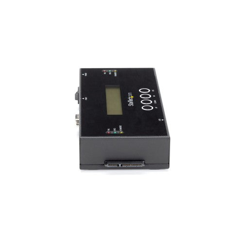 StarTech.com 1:1 Standalone Hard Drive Duplicator and Eraser, SAS and SATA HDD/SSD Cloner/Copier, Hard Disk Duplicator/Sanitizer, Harddrive Wiper, LCD Display, Toolless, No PC Required - TAA Compliant