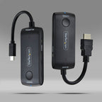 StarTech.com Wireless USB-C to HDMI Extender for Meeting Rooms and Huddle Spaces, 4K 60Hz, 65ft Range, USB Powered, Plug-and-Play Transmitter and Receiver Kit