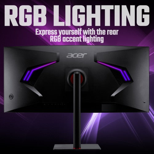 Acer Nitro XV5 Nitro XV345CURX0 - 34" UltraWide Quad HD (3440x1440), Curved 1000R, 200Hz, 0.5ms, HDR10, AMD FreeSync Gaming Monitor