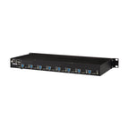 Tripp Lite B024-DPU08 8-Port DisplayPort/USB KVM Switch with Audio/Video and USB Peripheral Sharing, 4K 60 Hz, 1U Rack-Mount