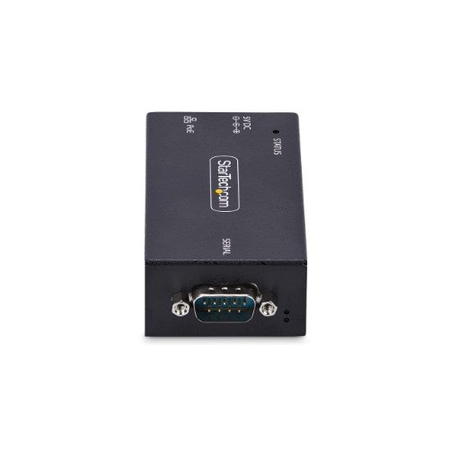 StarTech.com 1-Port Serial to Ethernet Adapter, 802.3af PoE IP Serial Device Server For Remote RS232 Devices, Wall/DIN Rail Mountable, RJ45 LAN to DB9 Serial Converter, TAA