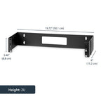 StarTech.com 2U 19in Hinged Wall Mount Bracket for Patch Panels