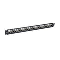 Tripp Lite N254-024-SH-6A 24-Port 1U Rack-Mount STP Shielded Cat6a Feedthrough Patch Panel, RJ45 Ethernet, TAA
