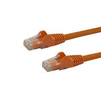 StarTech.com 75ft CAT6 Ethernet Cable - Orange CAT 6 Gigabit Ethernet Wire - 250MHz 100W PoE RJ45 UTP Network/Patch Cord Snagless w/Strain Relief Individually Tested